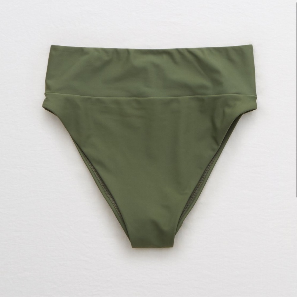 Aerie High cut cheeky bikini bottom